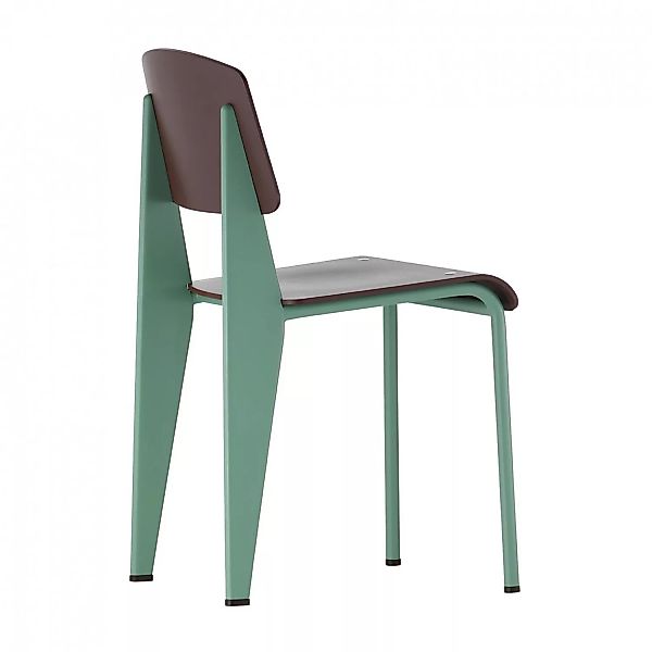 Vitra - Standard SP Prouvé Stuhl - kastanienbraun/Kunststoff/Gestell minzgr günstig online kaufen