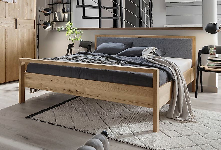 Home affaire Massivholzbett "Huven, hohe Belastbarkeit: 200kg je Seite" in günstig online kaufen