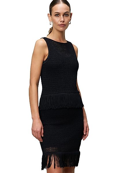 Zero Strickpullover Damen Stricktop mit Fransen günstig online kaufen