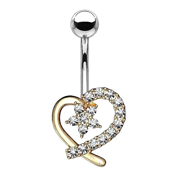 Taffstyle Bauchnabelpiercing Piercing Banane Stecker Kristall günstig online kaufen