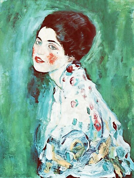 Poster / Leinwandbild - Gustav Klimt: Porträt Einer Dame günstig online kaufen