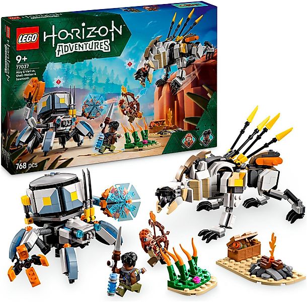 LEGO® Aloy und Varl vs. Panzerwanderer und Sägezahn (77037), LEGO® Horizon günstig online kaufen