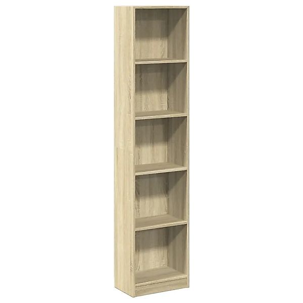 vidaXL Bücherregal Sonoma-Eiche 40x24x176 cm Holzwerkstoff 857794 günstig online kaufen