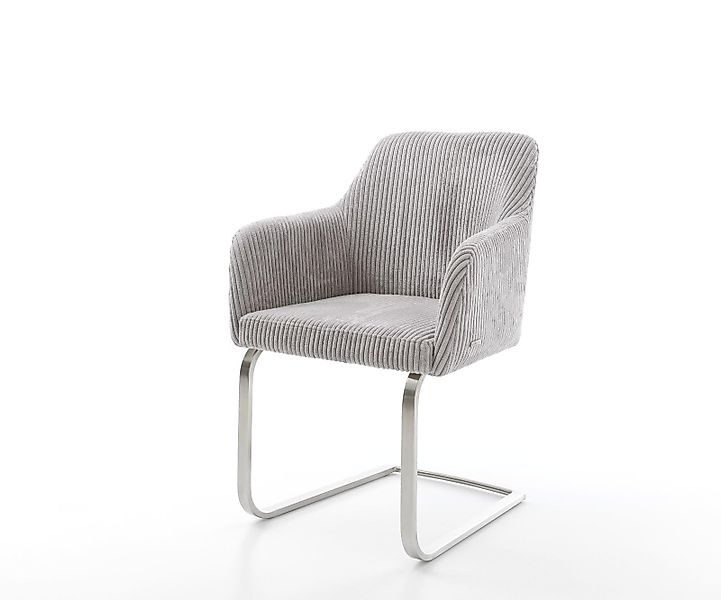 Freischwinger Greg-Flex Cord Silbergrau Freischwinger flach Edelstahl Tasch günstig online kaufen