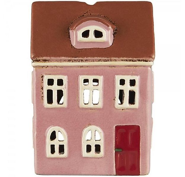 Ib Laursen Kerzenhalter Ib Laursen Haus für Teelicht Nyhavn gerundetes Dach günstig online kaufen