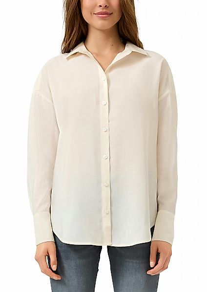 QS Langarmbluse mit Knopfleiste günstig online kaufen