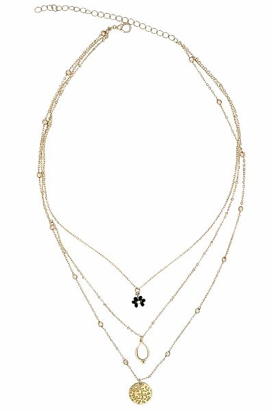 COLLEZIONE ALESSANDRO Kette mit Anhänger "Wow" modische Kette 3-reihig im L günstig online kaufen