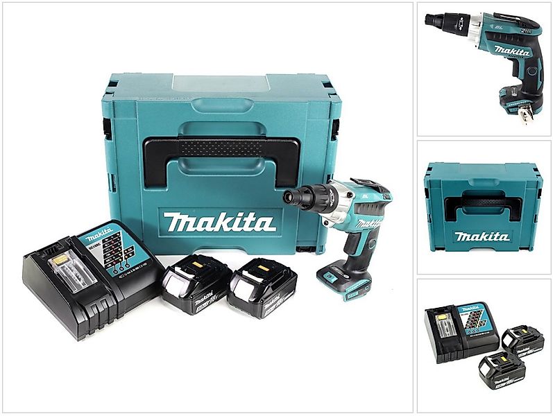 Makita Akku-Magazinschrauber DFS 251 RFJ 18 V Li-Ion Trockenbauschrauber Br günstig online kaufen
