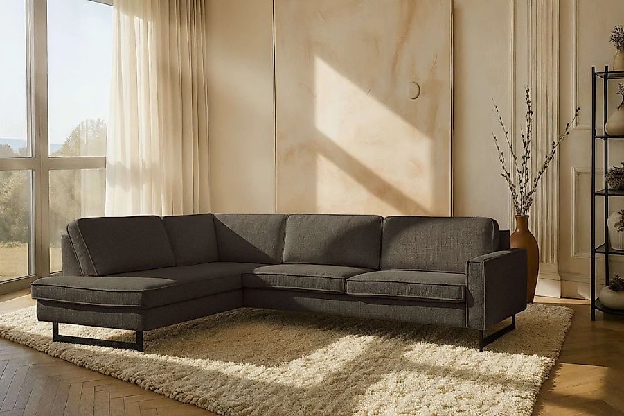 PLACES OF STYLE Ecksofa "Pinto, 290 cm, Cord, Chenille, Lederoptik, Ottoman günstig online kaufen