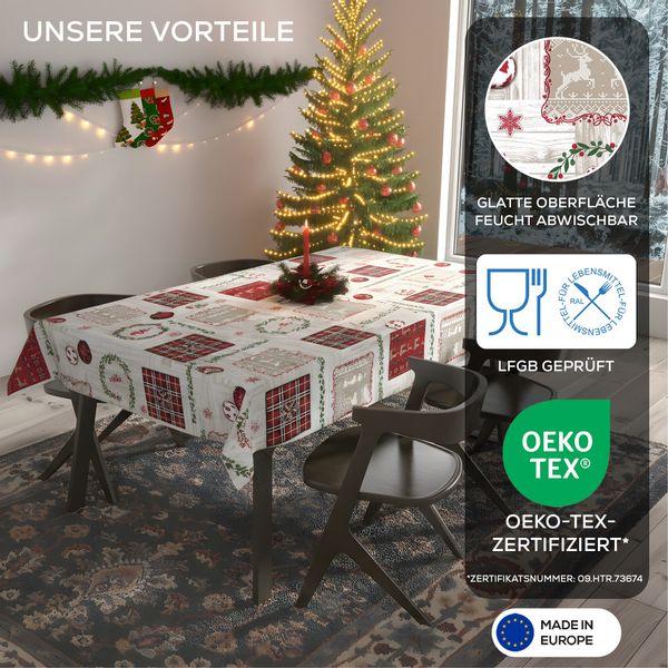 Beautex Tischdecke Wachstuchtischdecke abwischbar Tischdecke RUND günstig online kaufen