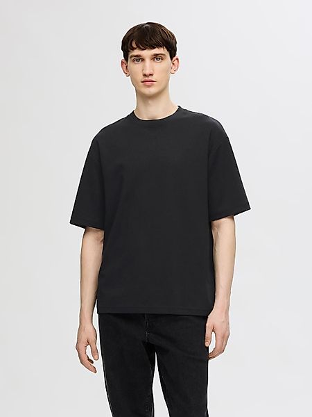 SELECTED HOMME Rundhalsshirt SLHLOOSEOSCAR SS O-NECK günstig online kaufen