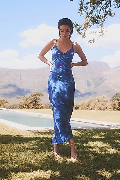Next Trägerkleid Batikkleid aus Satin mit günstig online kaufen