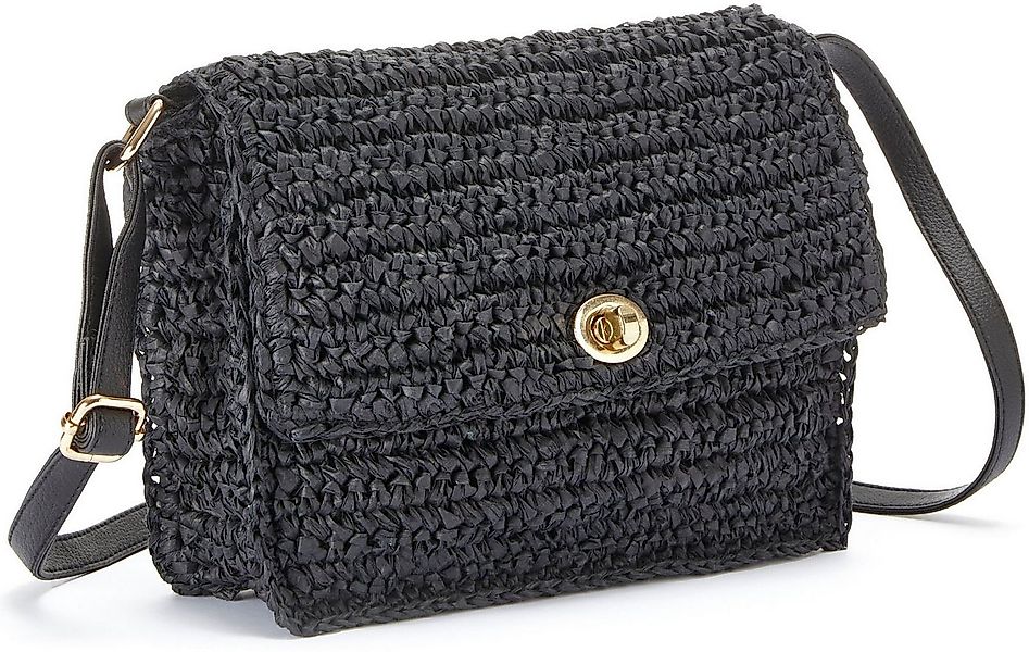 Vivance Umhängetasche Handtasche, Minibag, Henkeltasche, Bast-Optik, Sommer günstig online kaufen