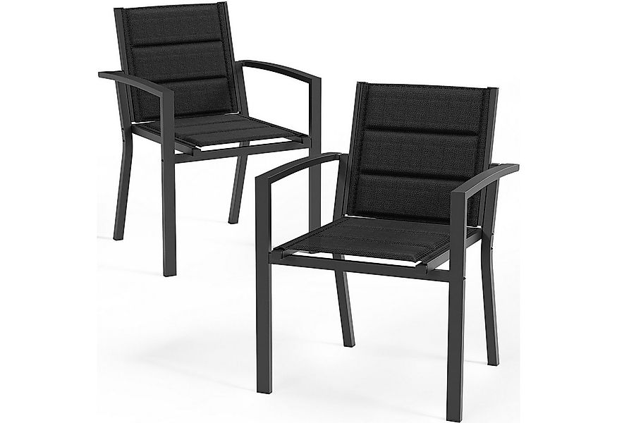 HOMALL Gartenstuhl, Esszimmerstuhl (Set 2-tlg) aus Aluminium, 160 kg Belast günstig online kaufen