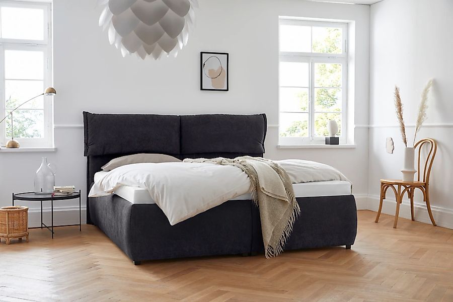 Home affaire Polsterbett "Jenson" als Bettgestell oder mit 3 Matratzenarten günstig online kaufen