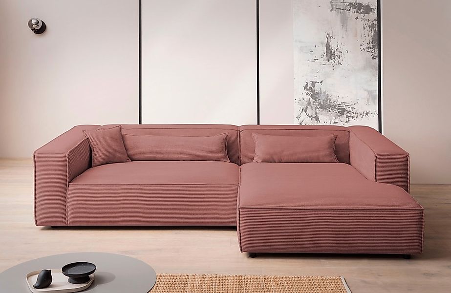 LeGer Home by Lena Gercke Ecksofa "PIARA XXL, Big-Sofa, Cord, Leinenoptik o günstig online kaufen