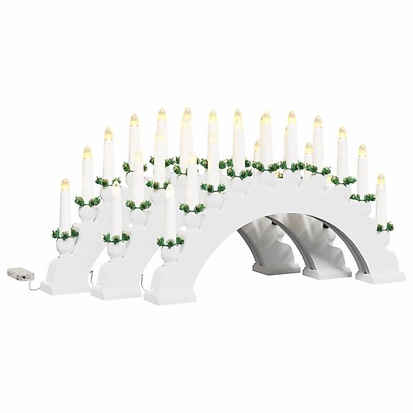 vidaXL Weihnachtskerzenbogen mit 10 LED Kerzen 3 Stk Weiß 42019710 günstig online kaufen