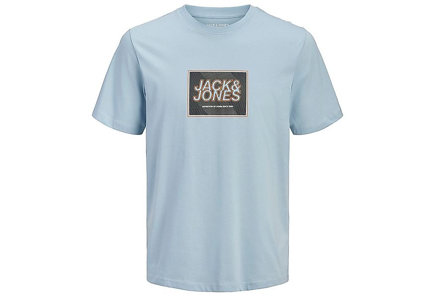 Jack & Jones Rundhalsshirt Jack&Jones Übergrößen T-Shirt hellblau JJRAIN Pr günstig online kaufen