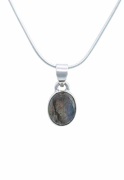 mantraroma Kette mit Anhänger SAMA oval aus 925 Silber mit Labradorit (Kett günstig online kaufen
