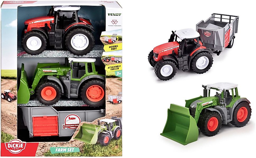Dickie Toys Spielzeug-Traktor Farm Set, (Set, günstig online kaufen
