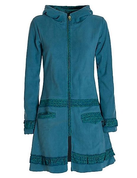 Vishes Kurzmantel Lange Fleecejacke Fleecemantel Übergangsjacke günstig online kaufen