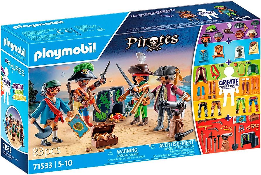 Playmobil® My Figures: Piraten (71533), Pirates Konstruktions-Spielset, (83 günstig online kaufen