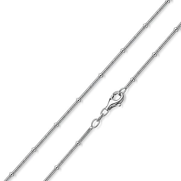 Materia Silberkette Damen Silber Schlangenkette Kugeln günstig online kaufen