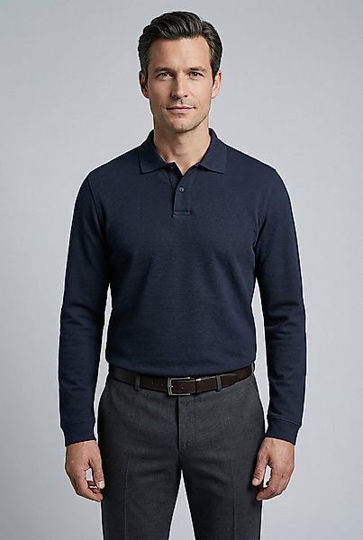 OLYMP Langarm-Poloshirt regular fit, basic, formbeständig günstig online kaufen