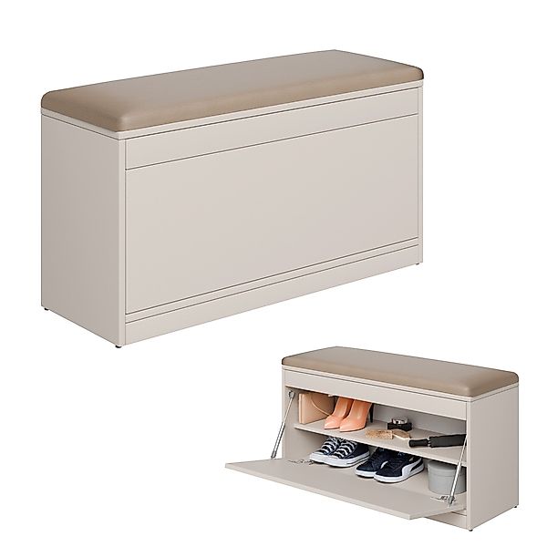 Platan Room Schuhschrank Schuhregal mit Sitzkissen, günstig online kaufen
