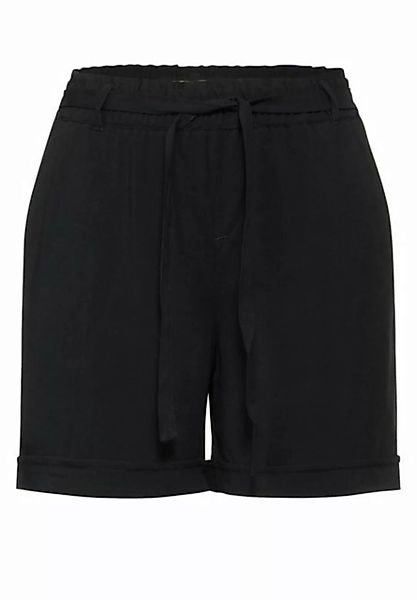 STREET ONE Stoffhose Style LTD QR Shorts Paperbag V, Black günstig online kaufen
