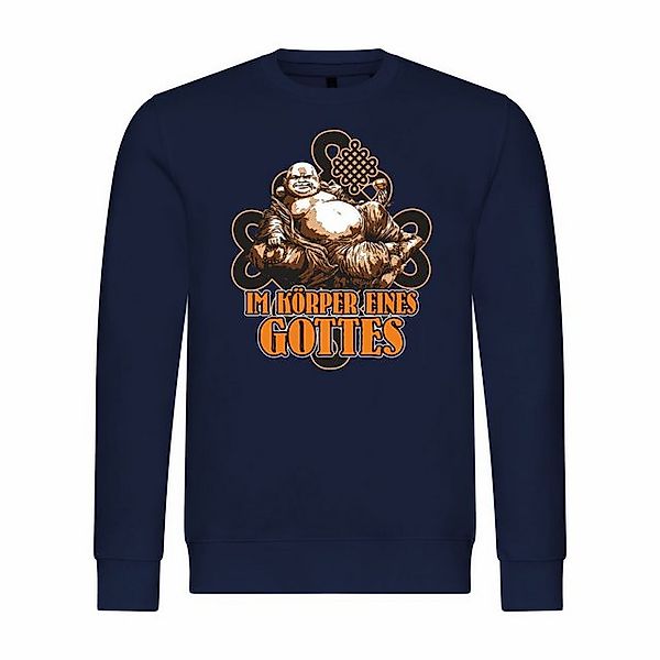 deinshirt Kapuzenpullover Herren Pullover Im Körper eines Gottes Mit Print günstig online kaufen