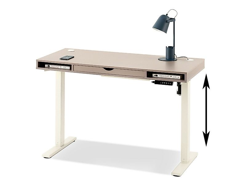 Compleo Schreibtisch höhenverstellbarer schreibtisch mit Schublade OTTSO günstig online kaufen