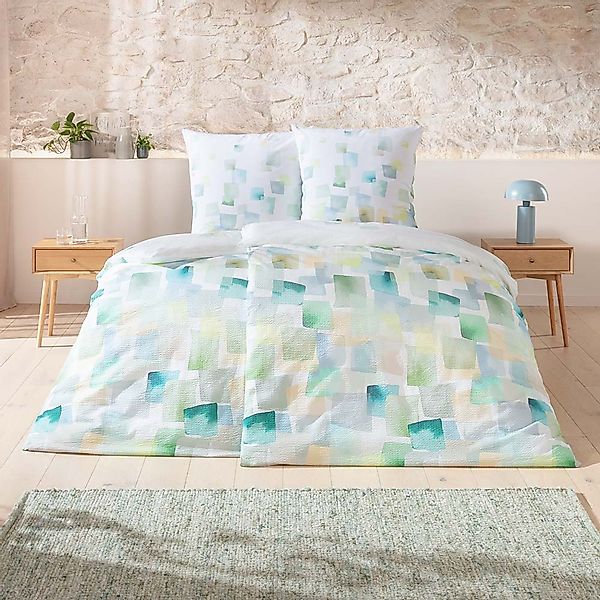 Estella Bettwäsche "Rupert" 2 tlg. Hochwertiger Seersucker aus 100% Baumwol günstig online kaufen