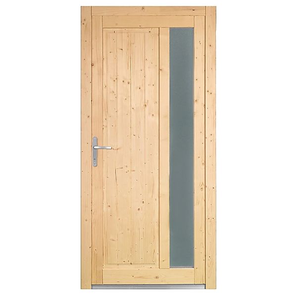 Panto Holz-Nebeneingangstür NET 511 Natur 98 cm x 198 cm DIN L günstig online kaufen