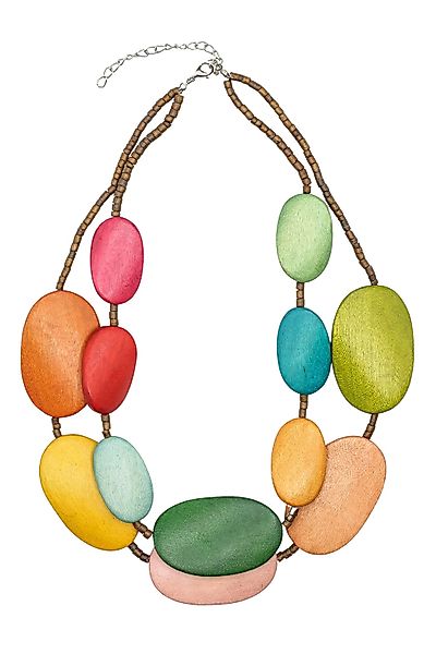 COLLEZIONE ALESSANDRO Kette mit Anhänger "Maricel", Holzelemente in verschi günstig online kaufen