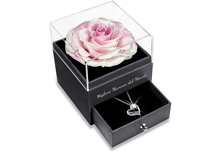 LuxusKollektion Schmuckset mit Gravur Ewige Rose Geschenkbox für Mama mit M günstig online kaufen
