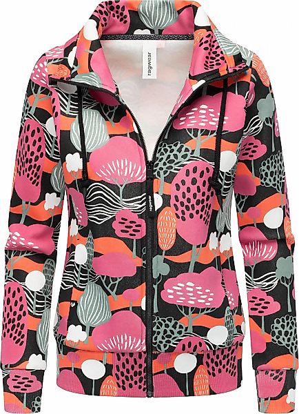 Ragwear Sweatjacke "Ronette Print" Zip-Jacke mit Allover-Print und hohem Kr günstig online kaufen