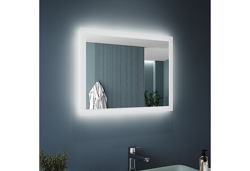 SONNI Badspiegel mit Beleuchtung LED Badezimmerspiegel,Wandschalter,kaltwei günstig online kaufen