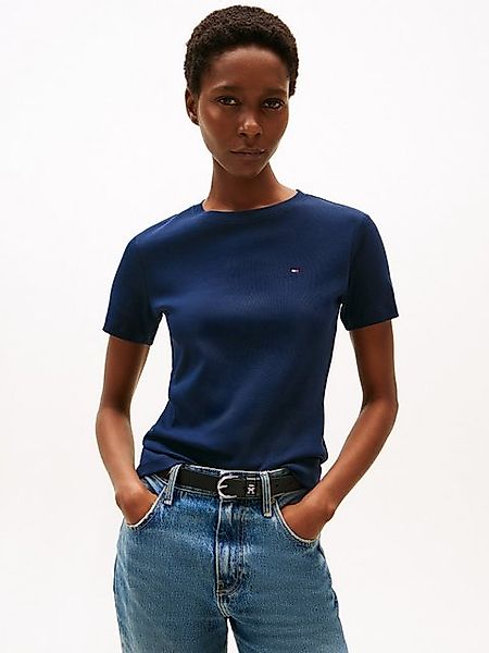 Tommy Hilfiger T-Shirt SLIM CODY C-NK SS mit Logostickerei günstig online kaufen