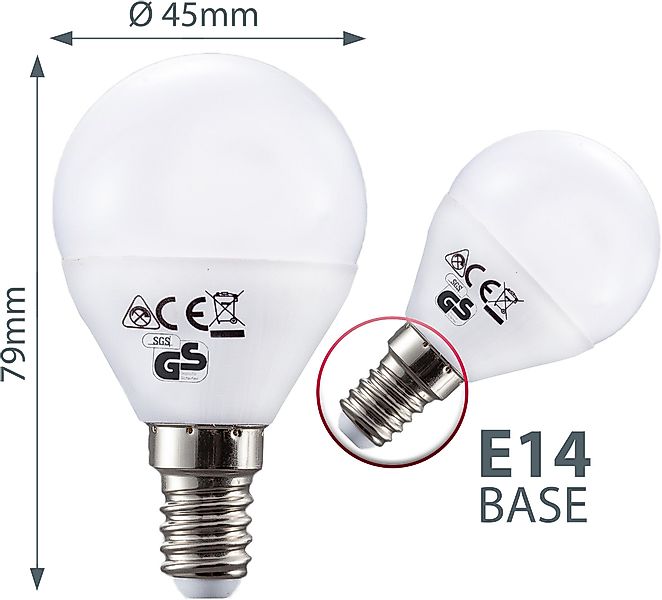 B.K.Licht LED-Leuchtmittel 50-LMF-007-05, E14, 2700K - günstig online kaufen