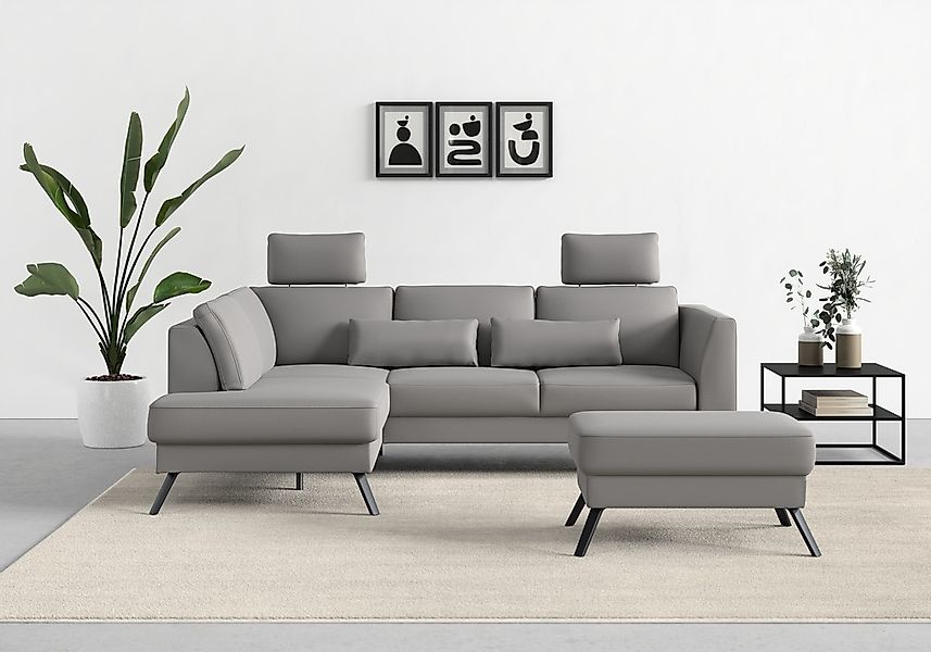 sit&more Ecksofa "Lindholm L-Form" mit Sitztiefenverstellung und Federkern günstig online kaufen
