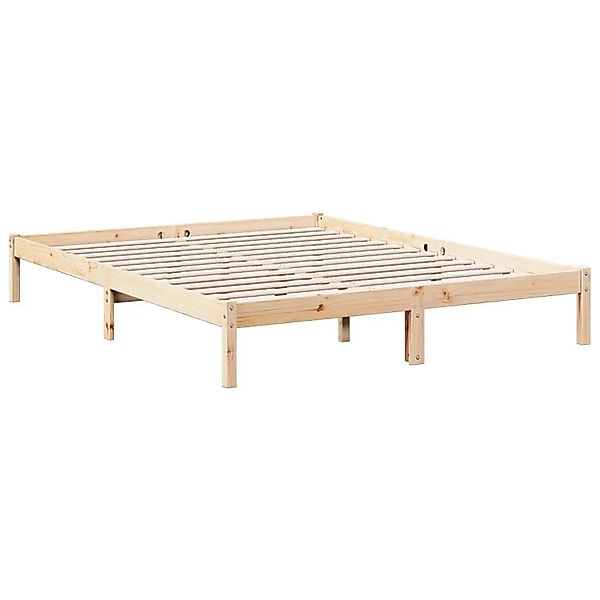vidaXL Massivholzbett Extra Lang ohne Matratze 140x220 Kiefernholz 852420 günstig online kaufen