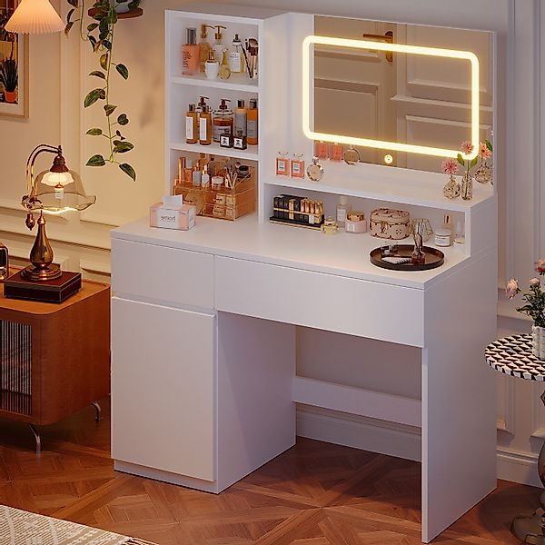 HOMALL Schminktisch Mit integrierten LED-Leuchten, einstellbare günstig online kaufen