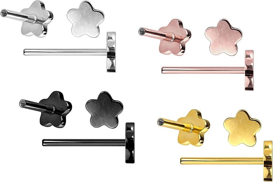 PIERCINGLINE Piercing-Set Titan Labret mit Innengewinde günstig online kaufen