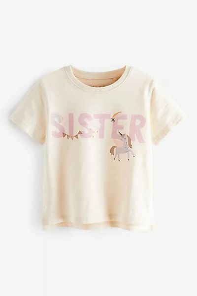 Next T-Shirt Shirt mit 'Sister'-Schriftzug (1-tlg) günstig online kaufen