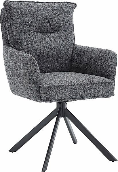 SalesFever Esszimmerstuhl "Austin - Armlehnstuhl mit hochwertiger Taschenfe günstig online kaufen