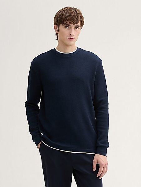 TOM TAILOR Denim T-Shirt Langarmshirt im 2-in-1 Look günstig online kaufen