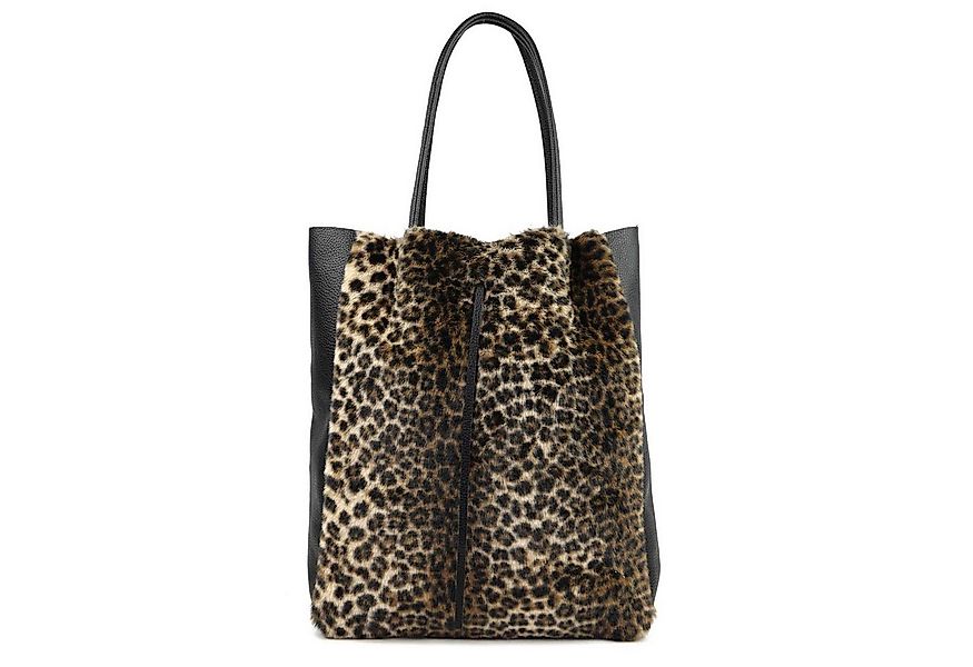 ITALYSHOP24 Schultertasche Made in Italy Damen Leo Tasche Ledertasche Handt günstig online kaufen