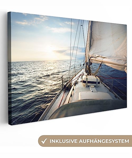 OneMillionCanvasses® Leinwandbild Meer - Segelboot - günstig online kaufen