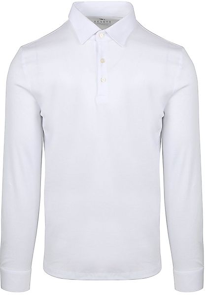 Desoto Longsleeve Poloshirt Essential Weiß - Größe 3XL günstig online kaufen